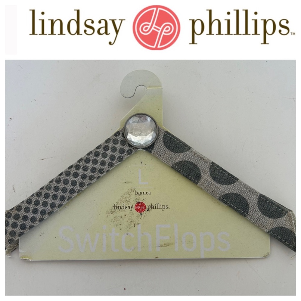 LINDSAY PHILLIPS SWITCH FLOPS SIZE LARGE “BIANCA”